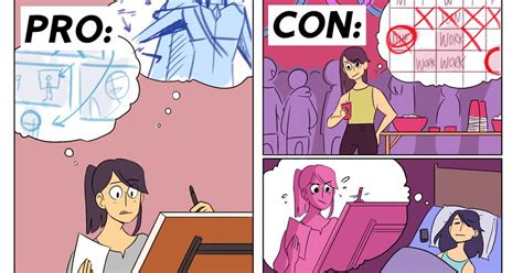5 Hilarious Comics About The Pros And Cons Of Being A Workaholic 9gag