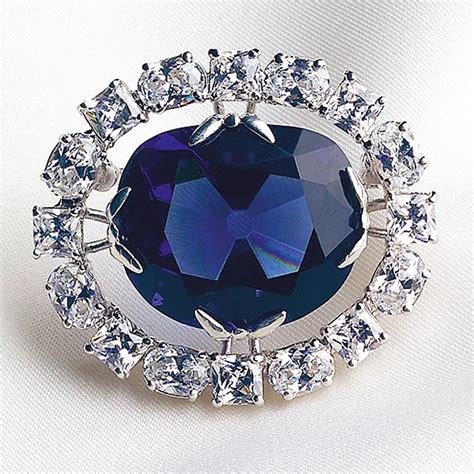 Hope Diamond Pin Hope Diamond Blue Diamond Cultured Diamonds