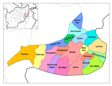 Mapas Das Províncias Do Afeganistão