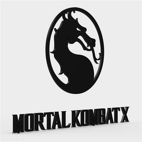 Mortal Kombat Logo Black And White
