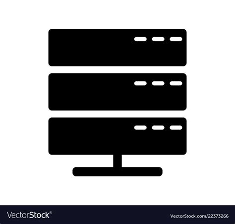 Database Server Icon Royalty Free Vector Image