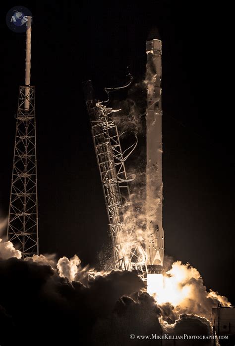 Through The Lens Spacexs Fifth Dragon Resupply Launch To Iss In