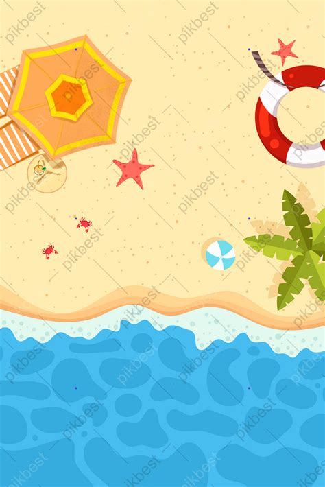 Summer Outing Beach Background Image Backgrounds Psd Free Download