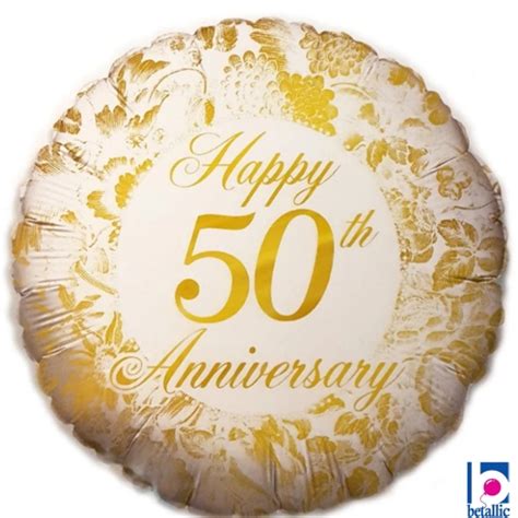 18″ Happy 50th Anniversary Foil Balloon Balloon Warehouse™