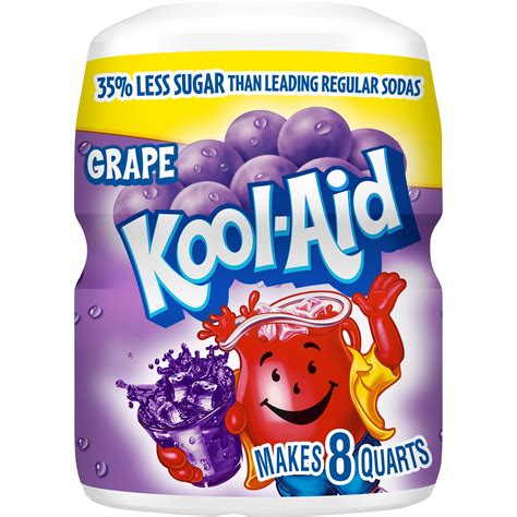 Kool Aid Sugar Sweetened Grape Artificially Flavored Powdered Soft