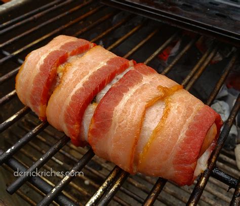 Bacon Wrapped Pork Tenderloin Traeger Smoked Stuffed Pork Loin