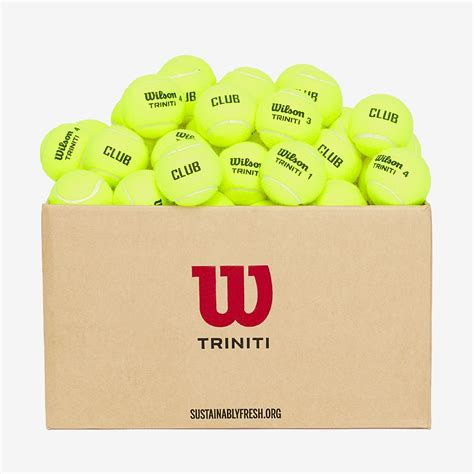 Wilson Triniti Club 72 Ball Master Carton Yellow Tennis Balls Prodirect Tennis