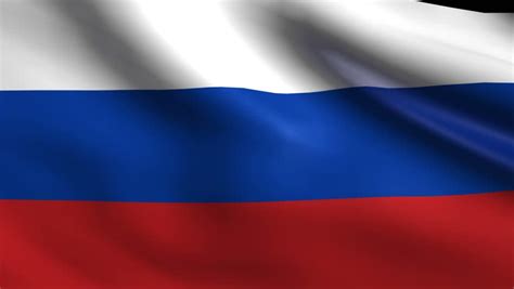 The flag was first used as an ensign for russian merchant ships in 1696. Seamless Loop Of The Russian Flag Waving In The Wind. Very ...