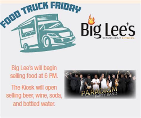 Food Truck Friday With Paradigm Party Band Circle Square Commons