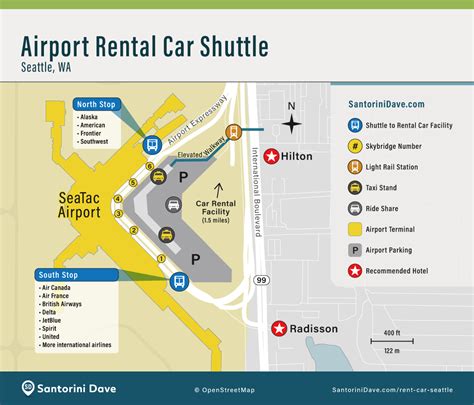 Car Rental At Seattle Airport Where To Get The Free Shuttle Bus
