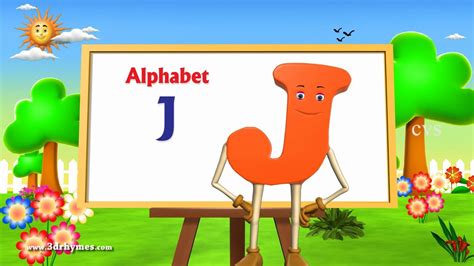 Letter J Song 3d Animation Learning English Alphabet Abc