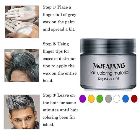 Mofajang Hair Wax Color Styling Cream Mud Natural Hairstyle Color