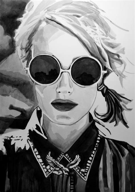 Alexandra Djokic Artwork Painter Artist Artist Painting Pop Art Girl Girl With Sunglasses