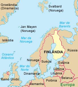 Navegue pelo mapa da finlândia. Mapa Mundi: Mapa da Finlândia
