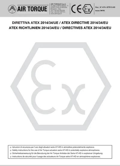 Direttiva Atex 201434ue Atex Directive 201434eu Atex Richtlinien