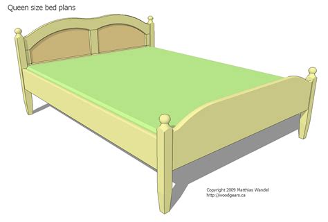 Queen size bed plans