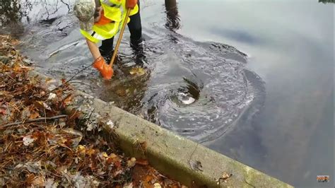 Unclogging Massive Lake Drain Worst Clog I Have Ever Seen Youtube