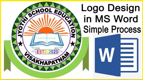 Best Logo Design In Ms Word Easy Process In Telugu How To Make Logo