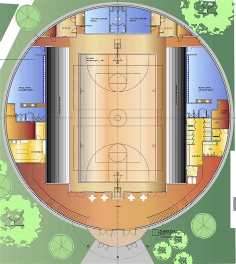 High School Gymnasium Floor Plan