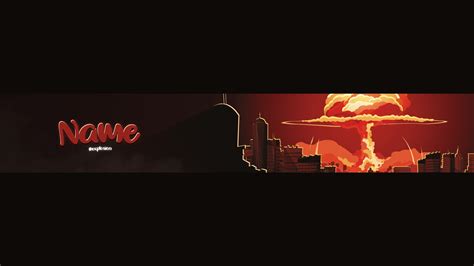 Free Explosion Youtube Banner Template 5ergiveaways