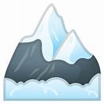 Snow Mountain Transparent Icon Emoji Capped Pile