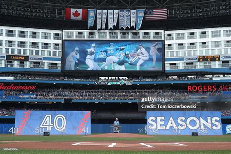 A General View Of The Rogers Centre As Former Player Buck Martinez Of