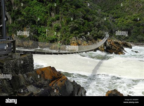Suspension Bridge At Storms River Mouth Western Cape South Africa