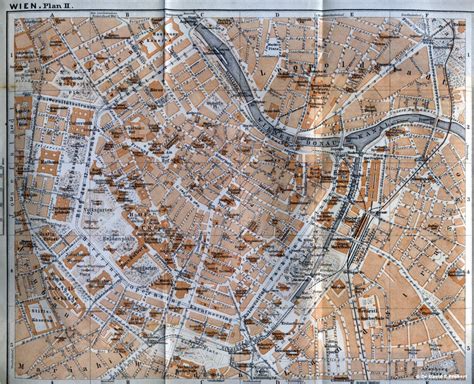 Historical Maps And Timetables Of Vienna Austria 3 Of 6