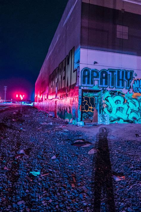 The Slums Street Art Graffiti Neon Neon Aesthetic