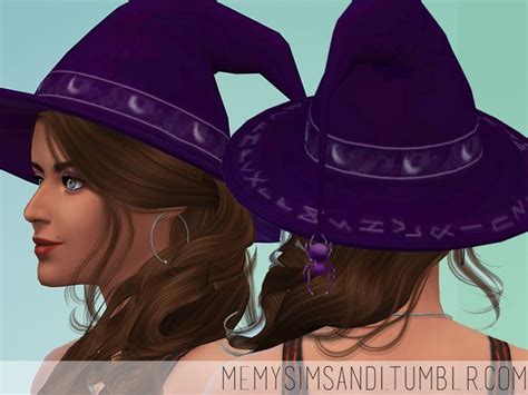 Witches Hat Memysimsandi Sims4 Cc Sims 4 Sims 4 Clothing Sims