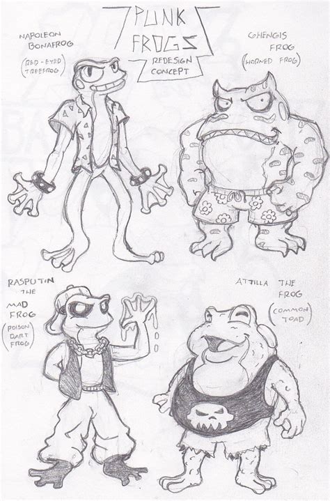 Punk Frogs Redesign By Raymondthefrog On Deviantart