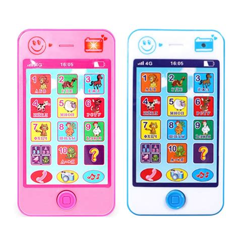 Baby Early Learning Training Machines Toy Phone Russian Language Animal