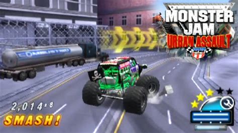 Monster Jam Urban Assault Ps2 Gameplay Youtube