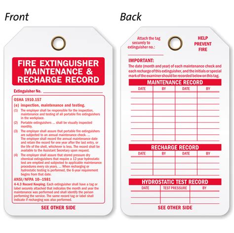 Printable Fire Extinguisher Inspection Log Fire Extin Vrogue Co