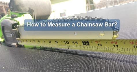 You can also measure the internal length and width, but those are less crucial and you can measure the outside and subtract the diameter to get an approximation. How to Measure a Chainsaw Bar?