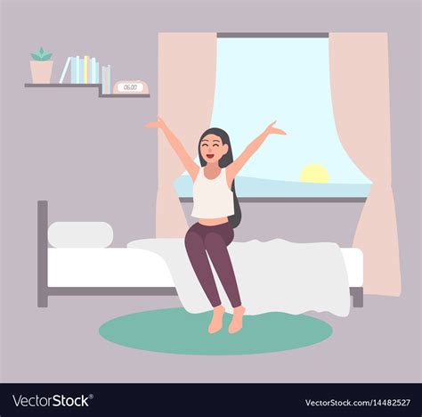 Girl Waking Up In Bed