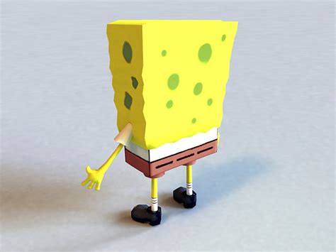 Spongebob Squarepants Character 3d Model 3ds Max Files Free Download