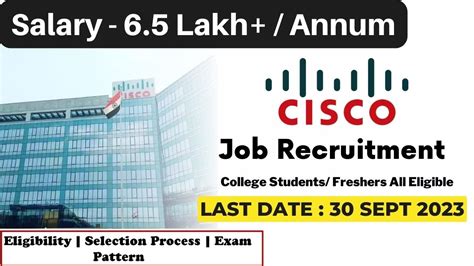 Cisco Recruitment 2024 Salary 65lpa Cisco Off Campus Drive Fresher