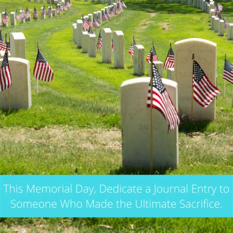 dedicate  journal entry  memorial day