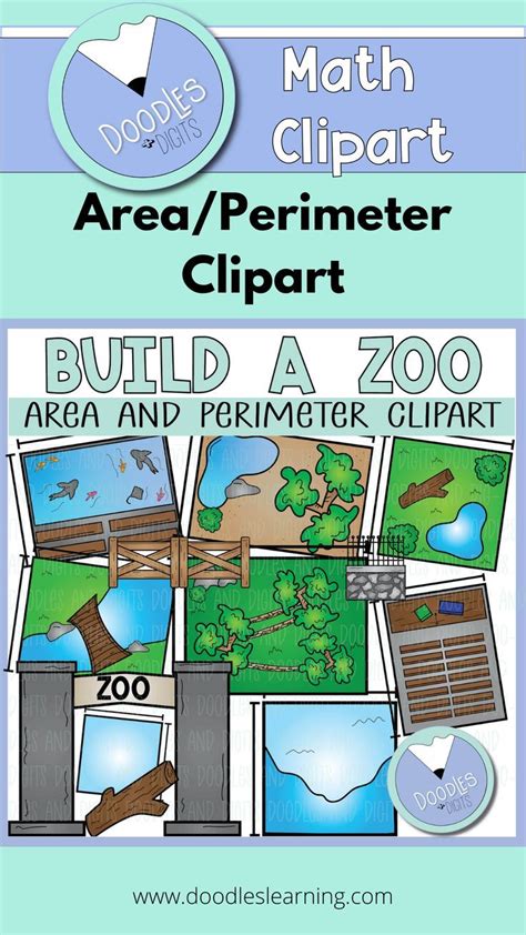 Build A Zoo Clip Art Area And Perimeter Clipart In 2022 Upper