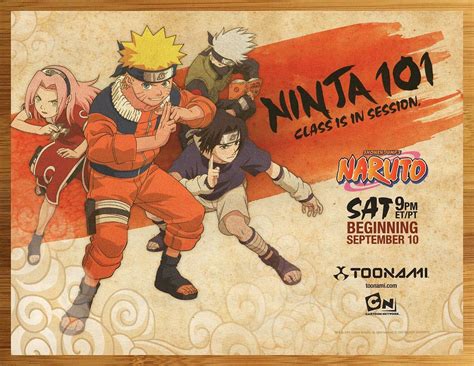 2005 Naruto Anime Tv Series Cartoon Network Toonami Print Adposter