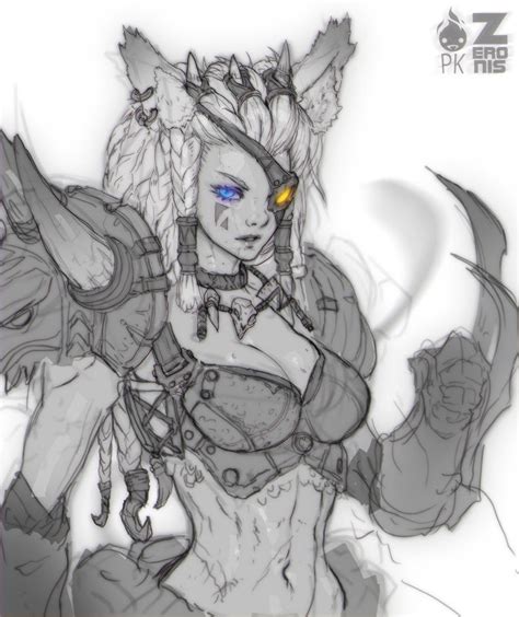 Human Female Rengar Fan Art By Zeronis On Deviantart Character Design