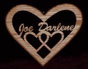 Wooden Personalized Love Heart Anniversary Plaque Wedding Plaque