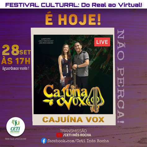 Ceti Inês Rocha Realiza Festival Culturaldo Real Ao Virtual