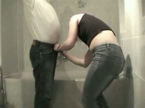 Wifes Elder Sister Helps Me Out Giving A Great Handjob In Bathroom