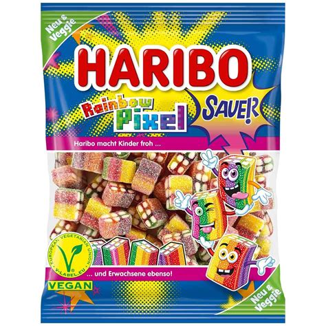2 Bags Haribo Rainbow Pixel Sour Veggie New From Germany Free Shipping