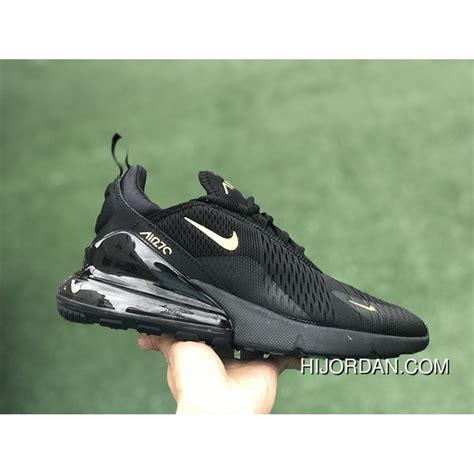 Nike Air Max 270 Black Gold Ah8050 007 Mens Outlet Air Jordan Shoes
