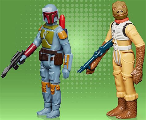 Boba Fett And Bossk 375 Inch Scale Star Wars Retro Collection