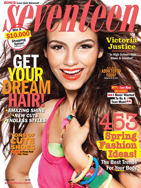 Victoria Justice Seventeen Magazine Covers Victoria Justice