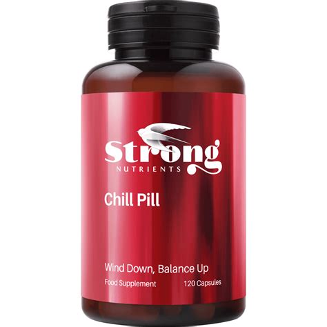 Chill Pill 90 Caps Relaxation And Sleep Quality Strong Nutrients